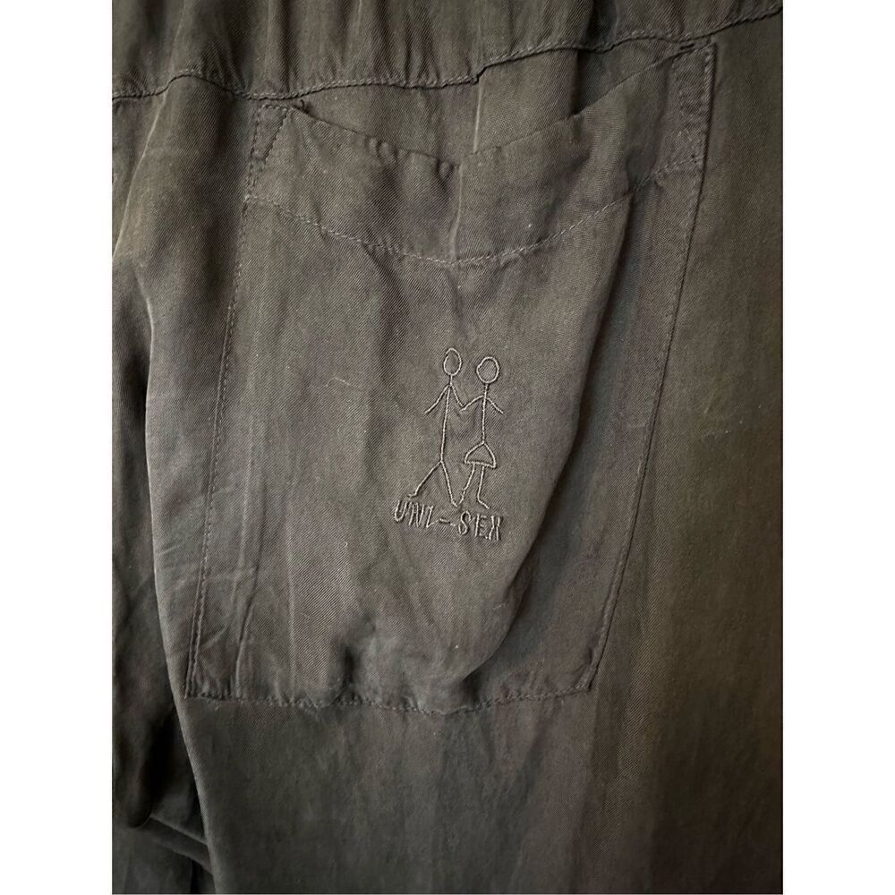 Johnny Was Pete & Greta Black Cargo Drawstring Pocket Joggers Women Sz S PG2221 - Picture 5 of 9